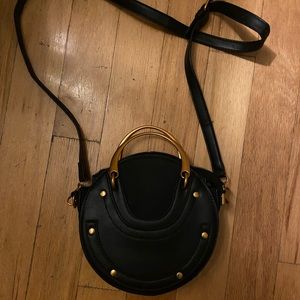 Round Kyla Tambourine Crossbody Purse